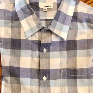 Men’s Sonoma Casual Button Shirt. Size 2XL.